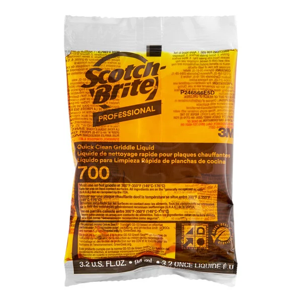 SCOTCH-BRITE 3.2OZ LIQUID GRIDDLE QUICK CLEAN PACKETS 40CT