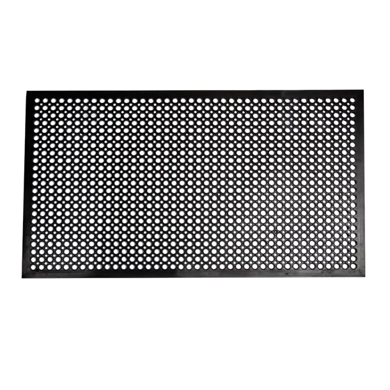 3x5 LIGHT GREASE RUBBER FLOOR MAT BLACK