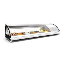 60" COUNTER TOP GLASS SUSHI DISPLAY REFRIGERATOR WHITE