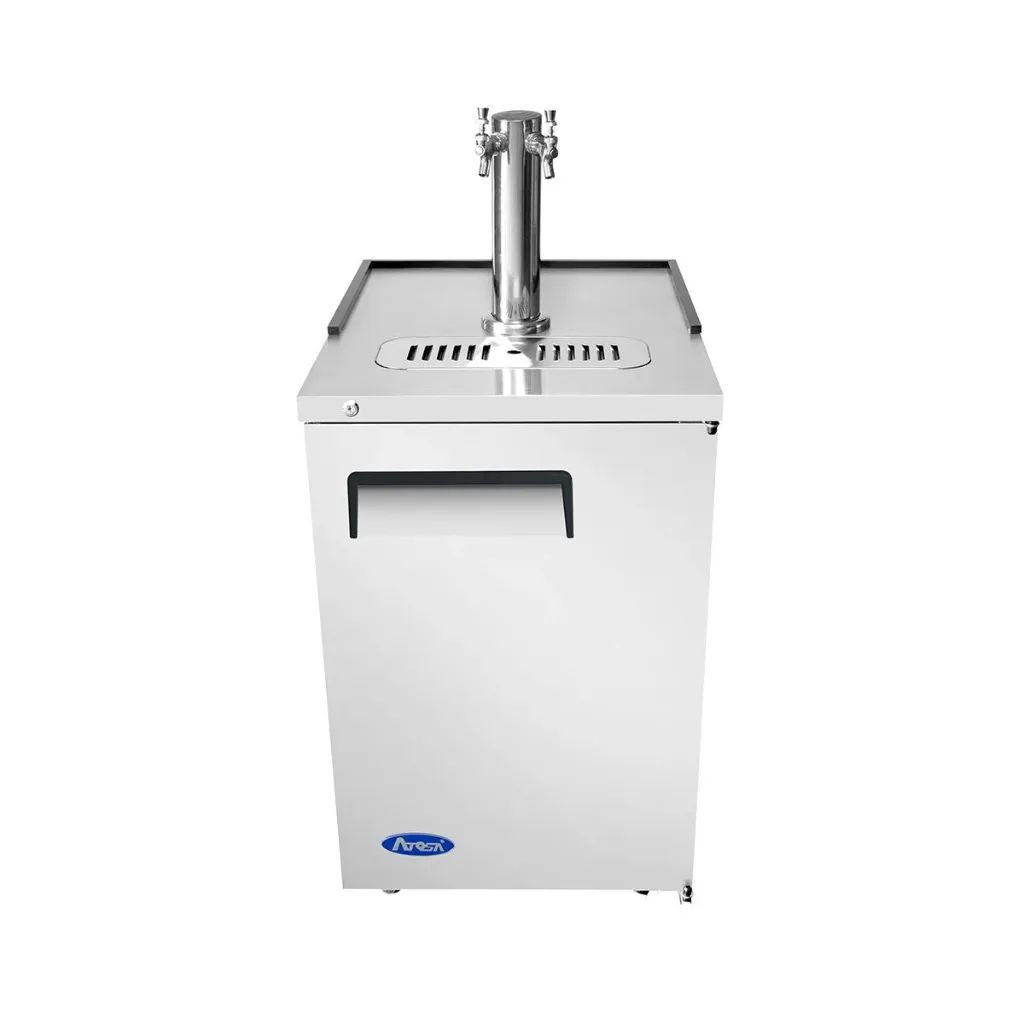 7.1 CU FT DRAFT BEER COOLER DUAL FAUCET TOWER